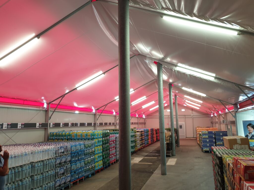 Bâtiment non-isolé servant d’entrepôt pour le commerce et la distribution