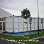 Installation rapide d'un bâtiment modulaire démontable de 1000 m²