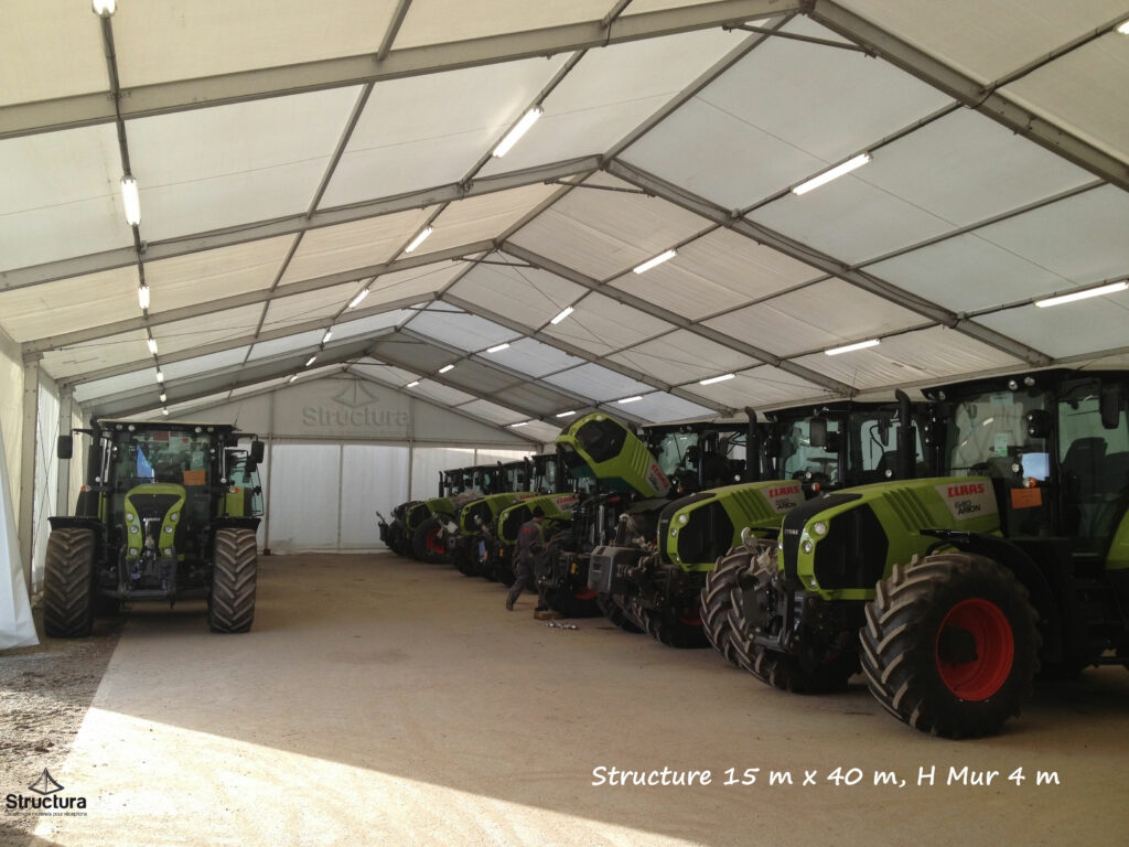Bâtiment non-isolé utilisé pour le stockage logistique et le transport de marchandises