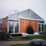 solutions de stockage modulaires -bâtiments industriels - bardage bois