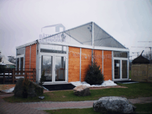 solutions de stockage modulaires -bâtiments industriels - bardage bois